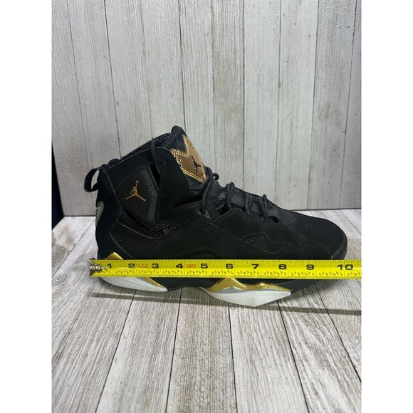 Nike Jordan True Flight Basketball Shoes Black Metallic Gold Size 8.5 Mens - Picture 8 of 10